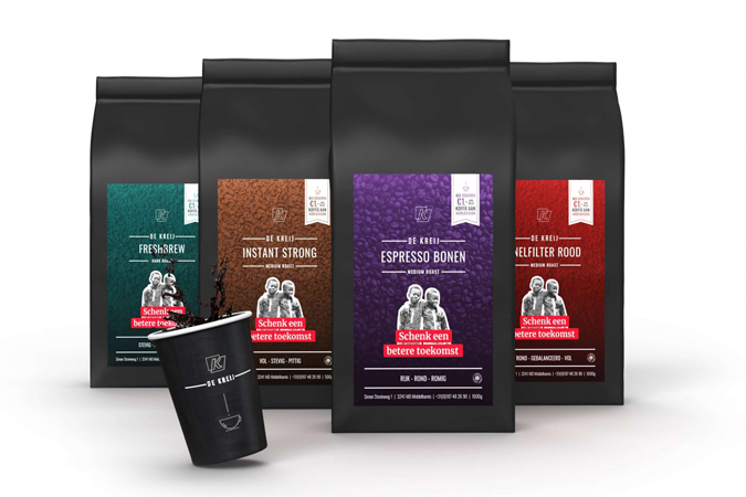 KreijKoffie - het eigen koffie merk van Groothandel De Kreij