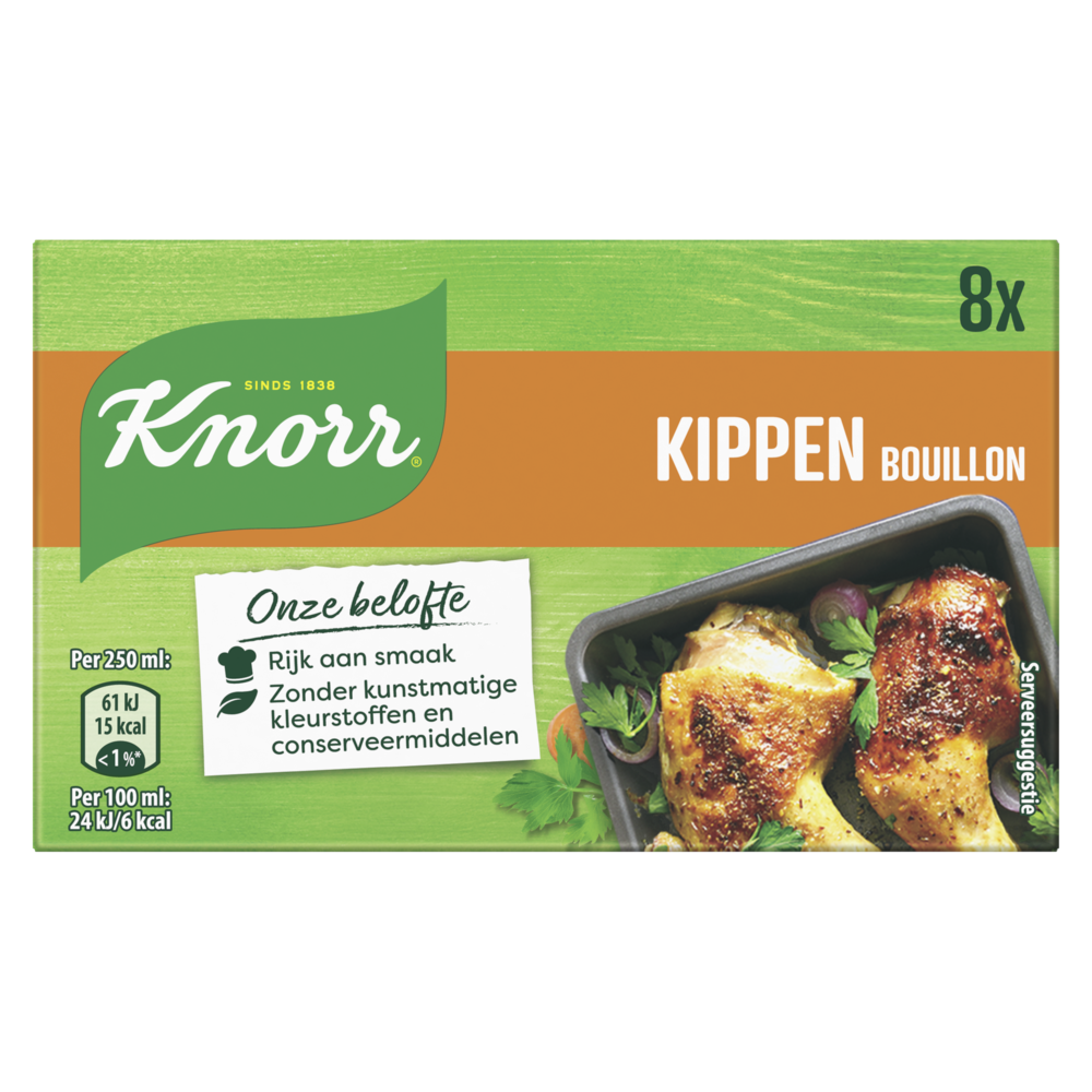 Kippenbouillon Tabletten Knorr 8 Pakjes X 10 Gram De Kreij Horeca B V