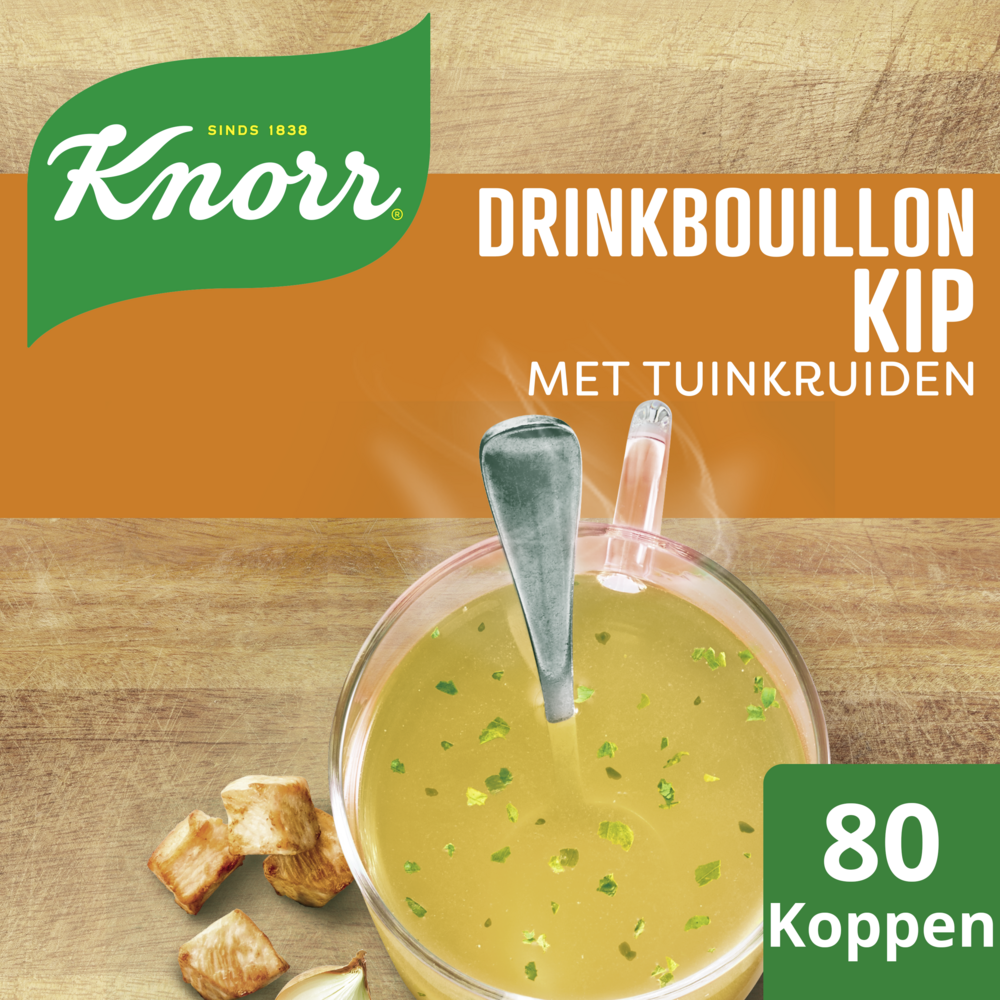 Drinkbouillon Kip met tuinkruiden Knorr 80 sticks De Kreij Horeca B.V.